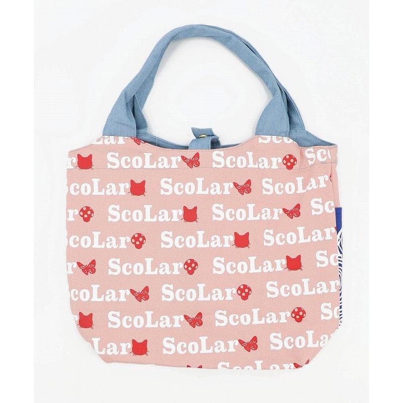 バッグ SALE ScoLar スカラー 662434 スカラーちゃん×総柄 配色ランチトートバッグ カジュアル レトロ 個性的 原宿系 ポイント | ScoLar | 07