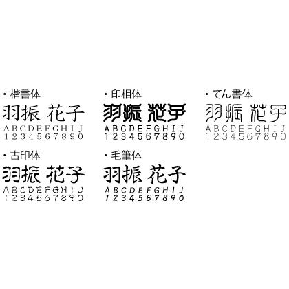 実印 認印 銀行印 印鑑 はんこ 10.5mm 楷書体 印相体 てん書体 古印体 毛筆体 柘 あかね 即日出荷｜papri｜05