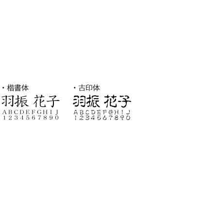 認印 格安 印鑑 はんこ 10.5mm 楷書体 古印体 ハンコホルダー セット済 グリーン 即日出荷｜papri｜05