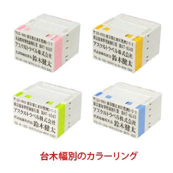 ゴム印 インボイス 印鑑 はんこ 組み合わせ印 親子印 分割式 住所印 アドレス印 54×6mm 2号 大サイズ プッシュオフ 即日出荷｜papri｜04