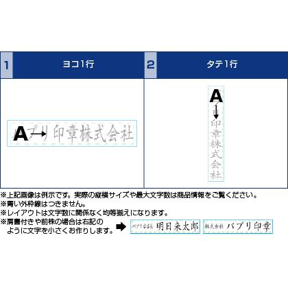 印鑑 送料無料 はんこ ゴム印 組み合わせ印 親子印 分割式 住所印 アドレス印 59×7.5mm 1号 特大サイズ フリーメイト 即日出荷|ASKUL パプリ PayPayモール店|02