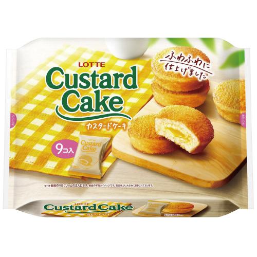 ロッテ（LOTTE） ＃ お茶菓子 ＃カスタードケーキ パーティーパック 9