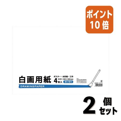 □2点セット☆ポイント10倍□工作用紙 エヒメ紙工 白画用紙 四つ切 厚
