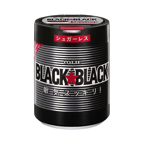 ブラックブラックボトルガム ロッテ（LOTTE） 食品 ＃ブラックブラック粒 ワンプッシュボトル