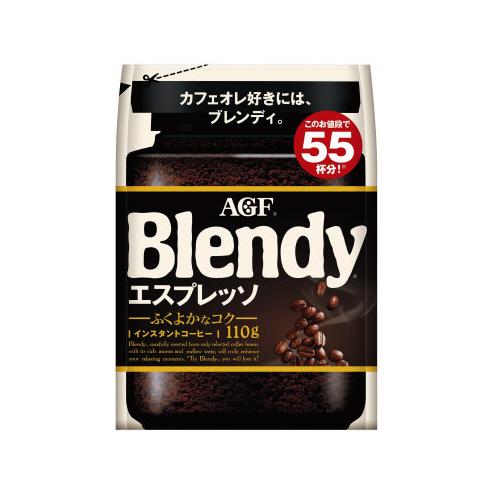 AGF Blendy インスタントコーヒー 110g 12袋セット Blendy 飲料用品 味の素AGF ＃ブレンディ エスプレッソ袋 110g