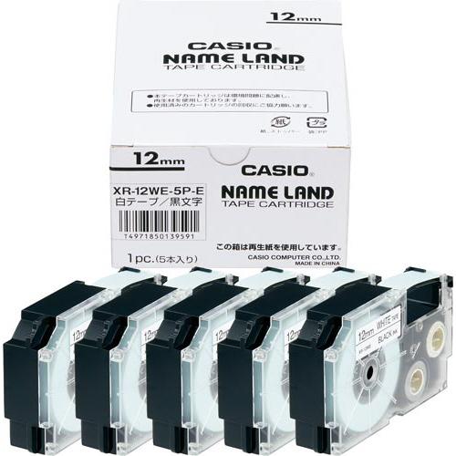 s.a.n.y 　CASIO ネームランドテープカートリッジ CASIO カシオ計算機 ネームランドテープカートリッジ5本P