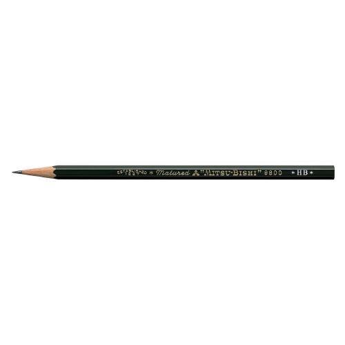 三菱鉛筆 鉛筆 六角事務用鉛筆9800 HB 1ダース K9800HB : 文具