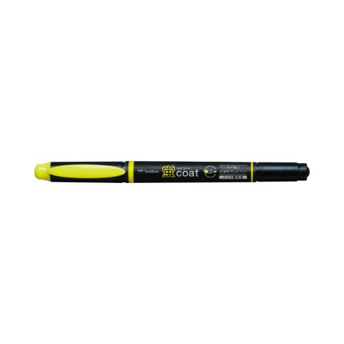 トンボ鉛筆 蛍光マーカー 蛍コート ツイン 黄 細字・太字角芯 WATC91 54655584文具屋さん