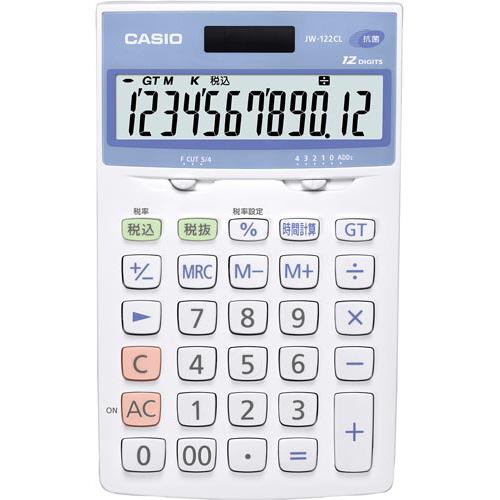 CASIO（カシオ） カシオ計算機 ジャスト型抗菌電卓 JW−122CL