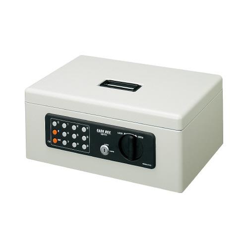 KOKUYO（コクヨ） 手提げ金庫 テンキー付 A4 1号 ライトグレー 鍵2