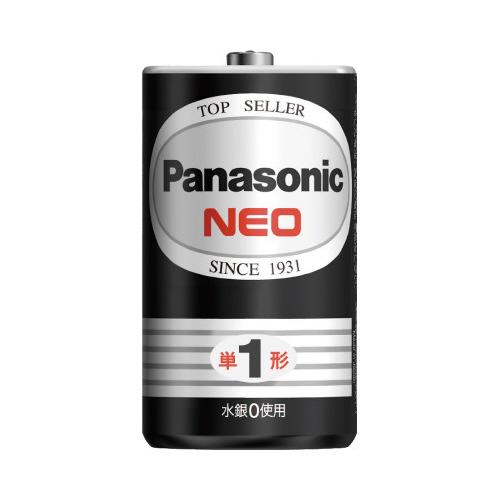 Ｐａｎａｓｏｎｉｃ マンガン乾電池 ネオ黒 単１形 ２本 R20PNB/2VSE