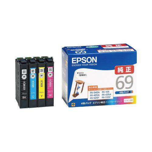 エプソン（EPSON） インクカートリッジIC4CL69 4色パック