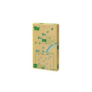 カウネット 低密度薄口ゴミ袋　箱タイプ　９０Ｌ　乳白　１２０枚 4216-3183