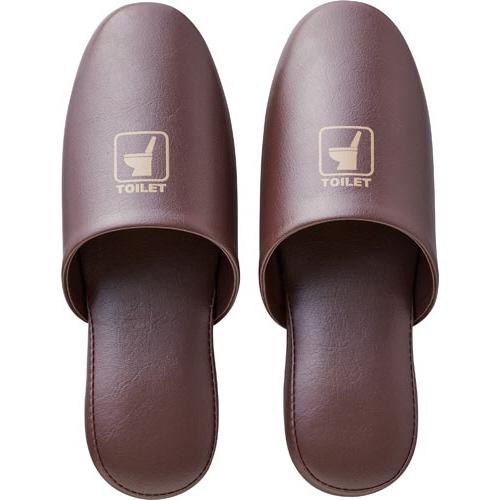 テンダイ シンプルトイレスリッパ ブラウン Lサイズ ○外寸法／約28