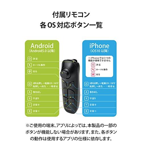 エレコム VRゴーグル & リモコン 360度 目幅調整 ピント調整 メガネ対応 非球面光学レンズ採用 【4.7~7.0インチ以内の スマホ/iPh｜papyshop｜02