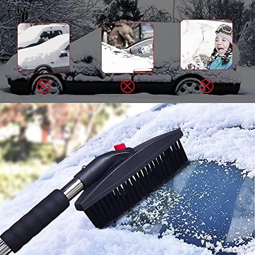 HUIPIN 雪かきスコップ スコップ 雪かき 3in1 除雪ブラシセット 組み立て式 多用途 車載スコップ 長さ調整可能 雪かきシャベル スノーダ｜papyshop｜05