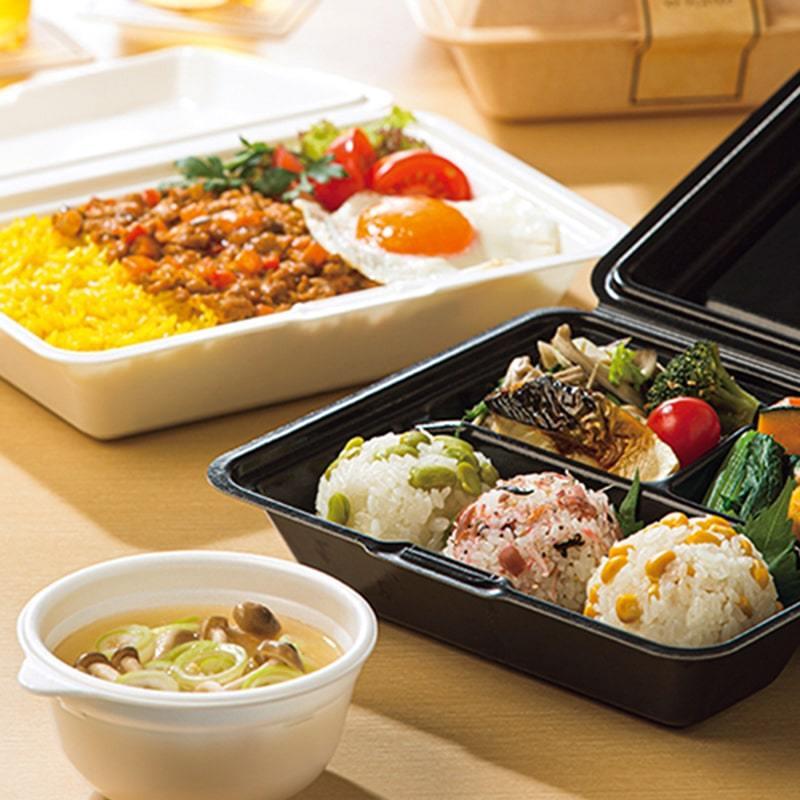 Kランチ 52-S 耐熱ホワイト[ケース600入] 業務用 食品容器 お弁当 総菜 