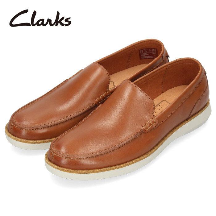 Clarks クラークス メンズ ローファー スリッポン Fairford Step フェアフォード ステップ タン レザー ブラウン 靴 セール 古典