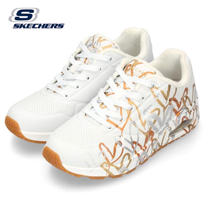 スケッチャーズ レディース スニーカー カジュアル シューズ Uno Wtgd ホワイト ゴールド 柄 靴 Skechers セール Parade 通販 Yahoo ショッピング