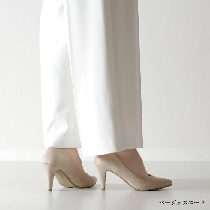 パーティパンプス 結婚式 ハイヒール ベージュ 黒 痛くない 歩きやすい 8cm ヒール高め エナメル スエード 極ふわっ Parade ワシントン靴店 ヤフー店 通販 Yahoo ショッピング