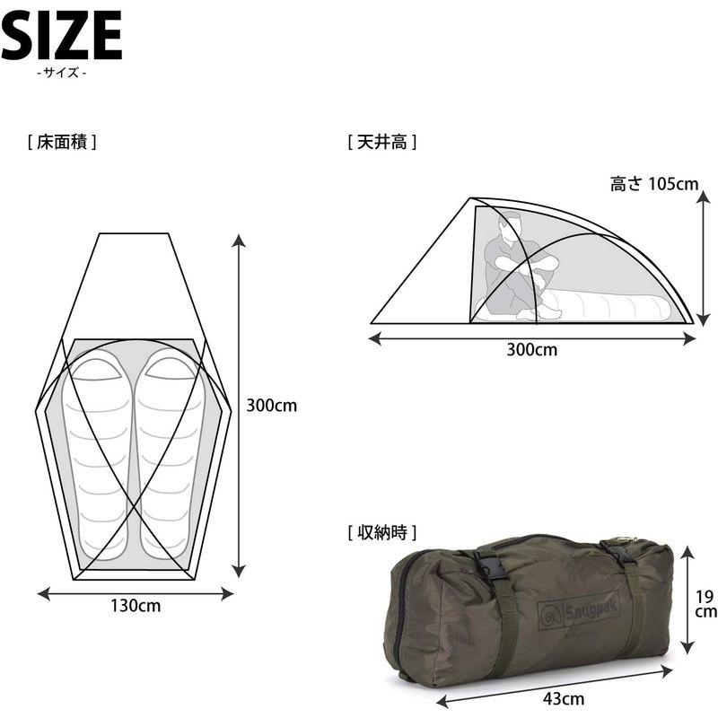 匿名！送料無料！ Snugpak(スナグパック) スコーピオン2 オリーブ 2人用 ミリタリー テント インナーテント 防風 耐水圧5000 キャンプ 登山 【9201497117】(33070円)