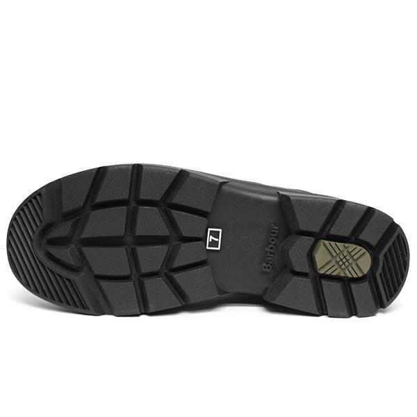 未使用 Barbourバブアー サイドゴア レインブーツ 黒 UK7 Barbour バブアー 靴 メンズ レインブーツ サイズ 7 長靴