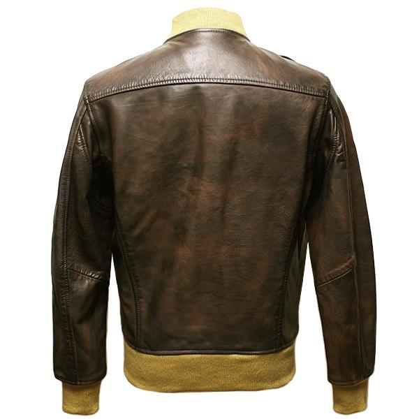 DIESEL（ディーゼル） レザー ブルゾン メンズ 革ジャン ジャケット