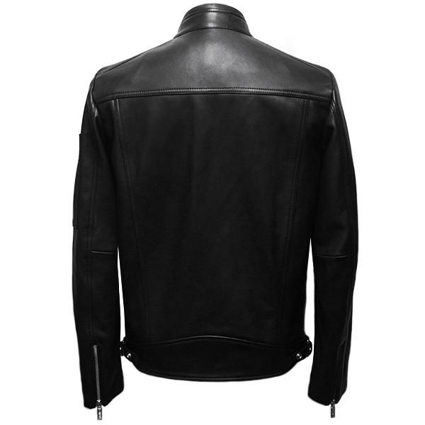 【新品】DIESEL ディーゼル 高級レザージャケット XXL 本革100％ DIESEL ディーゼル レザー ブルゾン メンズ 革ジャン ライダース