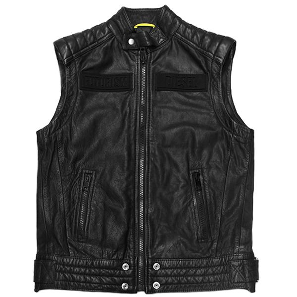 DIESEL（ディーゼル） レザー ブルゾン メンズ 革ジャン ライダース
