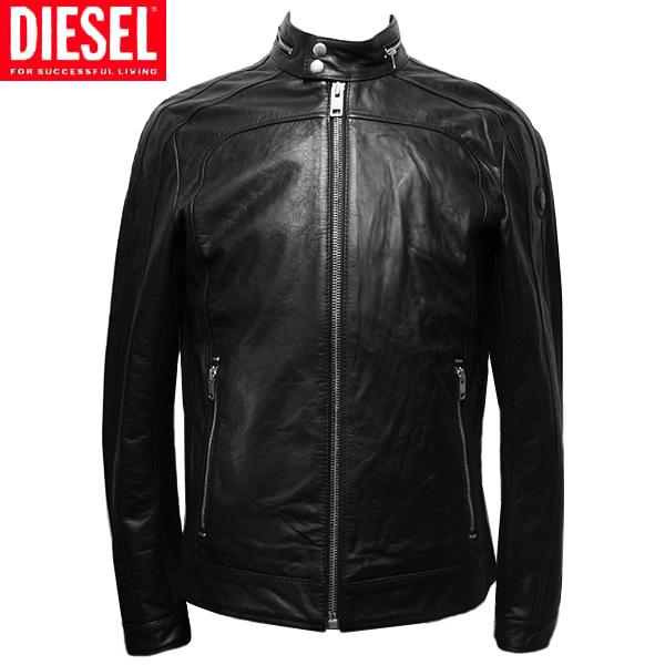 ディーゼル レザー ブルゾン メンズ 革ジャン ライダース ジャケット サイズ L DIESEL T-FERGUSON 新品