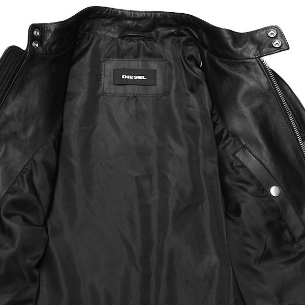 DIESEL（ディーゼル） レザー ブルゾン メンズ 革ジャン ライダース