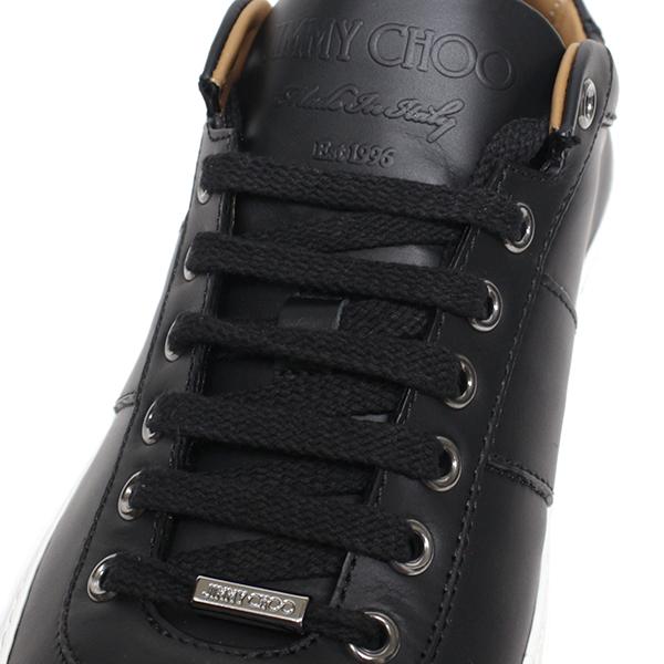 JIMMY CHOO ジミーチュウ スニーカー メンズ サイズ42 レザー ブラック