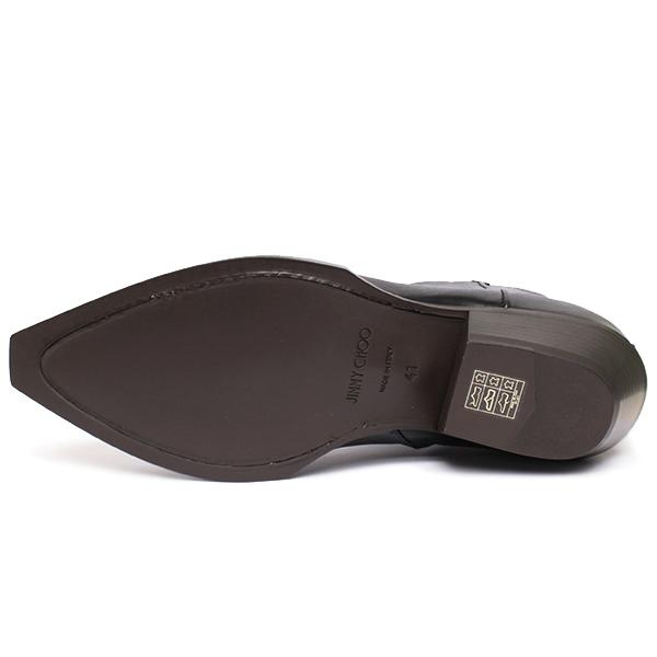 未使用 JIMMY CHOO ブラック ラメサイドゴアブーツ 42サイズ RYKERAB70BXK_000034_BACK_vg545.jpg