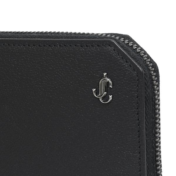 ジミーチュウ 財布 メンズ レディース 長財布 ラウンドファスナー JIMMY CHOO CARNABY S AQR 新品の画像