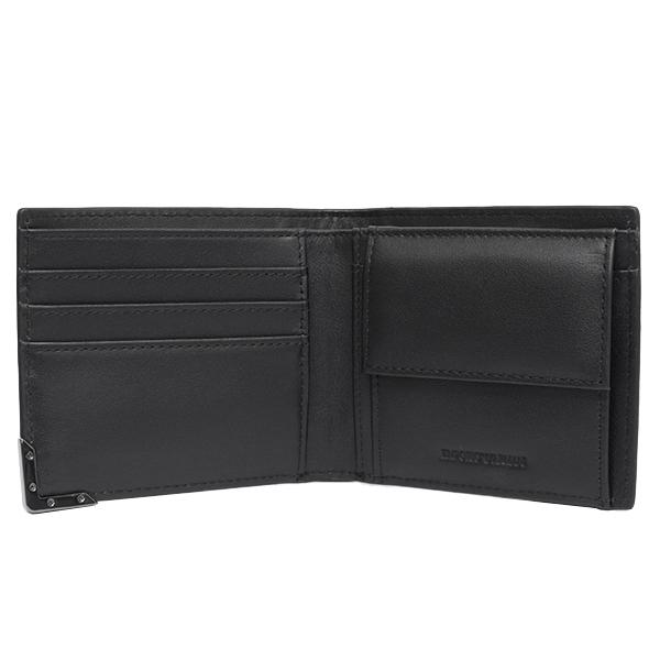 【C7 22SS新作 EMPORIO ARMANI 2つ折り財布Y4R167 黒 楽天市場】エンポリオアルマーニ 財布 二つ折り財布 Y4R167