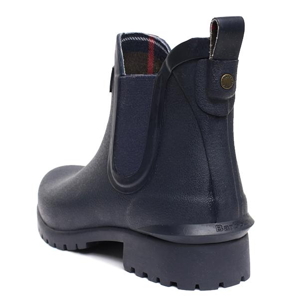 お買い得品　Barbourバブアー サイドゴア レインブーツ ネイビー　UK7 Barbour（バブアー） 靴 レディース レインブーツ 長靴 ネイビー