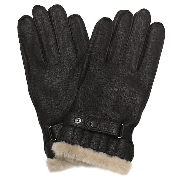 Barbour（バブアー） グローブ 手袋 メンズ レザー ブラウン MGL0013