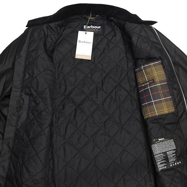 Barbour（バブアー） メンズ ワックスジャケット 中綿 ブラック barns