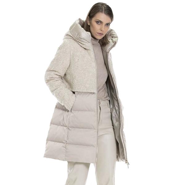 DUNO デュノ ダウンジャケット 23AW アイボリー レディース L 40 DUNO（デュノ） ダウンコート ダウンジャケット レディース アイボリー