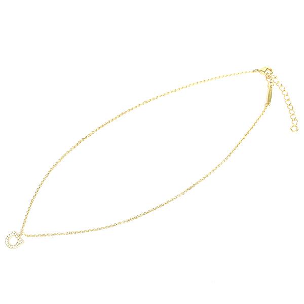 フェラガモ ラインストーン ネックレス 76-0131 国内即発 FERRAGAMO フェラガモ ネックレス レディース ラインストーン 76