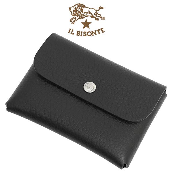 イルビゾンテ カードケース 名刺入れ メンズ レディースIL BISONTE SCC072 PI0005 BK255 | IL BISONTE
