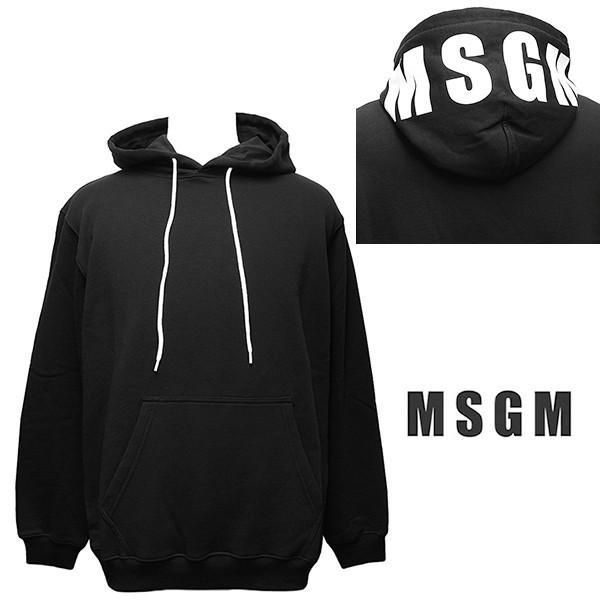 エムエスジーエム MSGM プルオーバー パーカー メンズ スウェット 2018秋冬新作 2540MM177 184799 99 | 