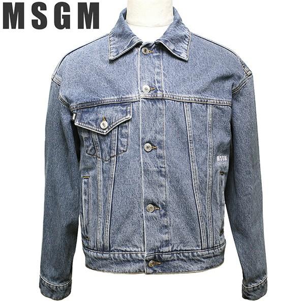 エムエスジーエム MSGM デニム ジャケット メンズ Gジャン ジージャン 2540MH49L 184796 88 | 