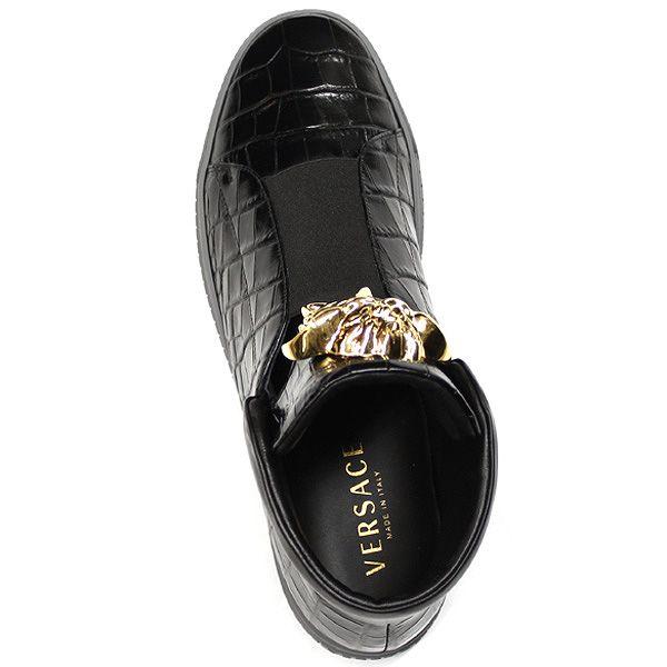 ヴェルサーチ スニーカー メンズ 靴 Versace ベルサーチ ハイカット レザー シューズ Dsu5181 Versace002 ブランド 靴 バッグ パラディー 通販 Yahoo ショッピング
