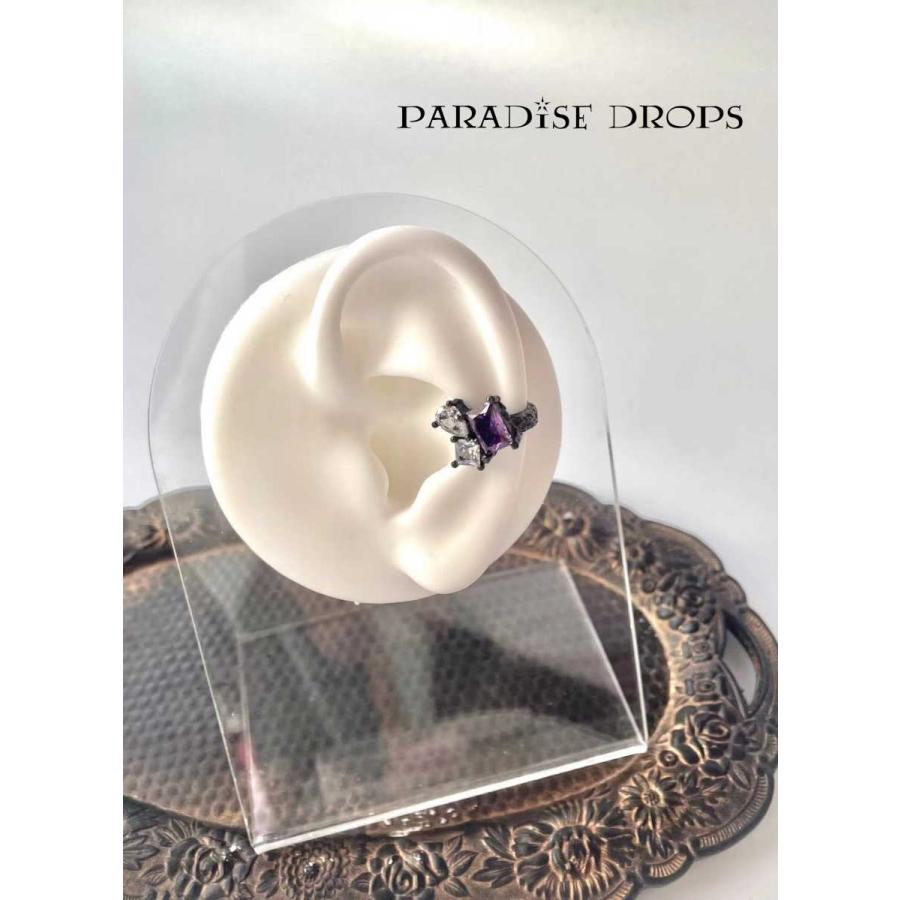 イヤーカフ クール 黒 紫 銀 ロック ギャル 小悪魔 かっこいい 地雷系