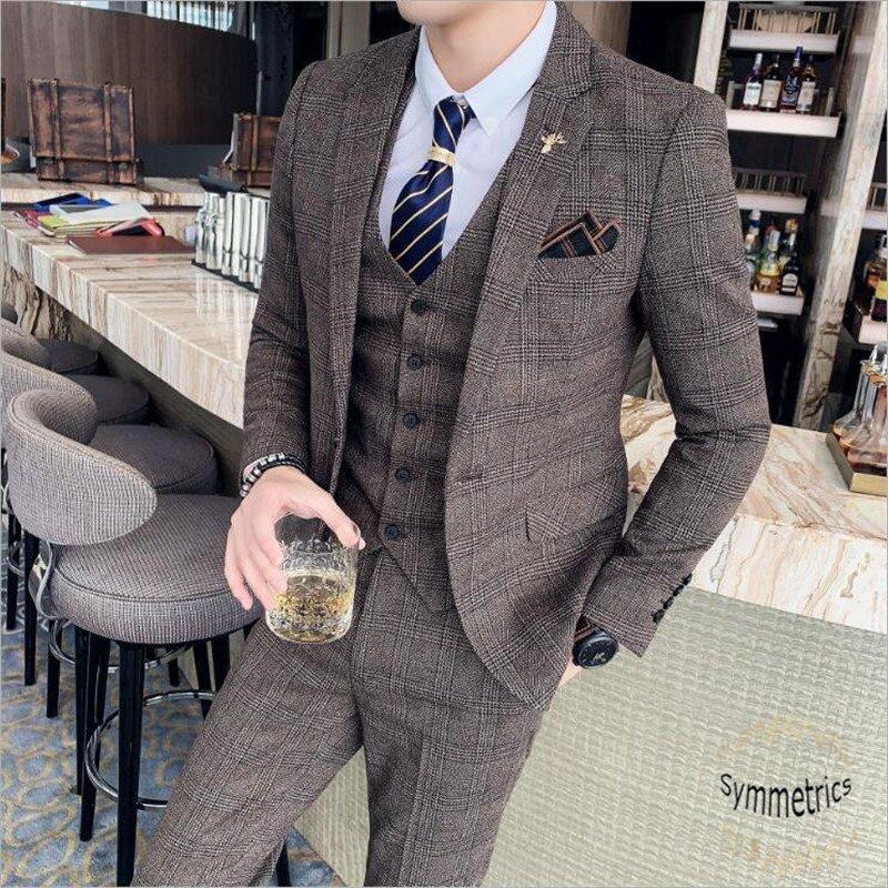 安いそれに目立つ 3ピーススーツメンズチェック柄スリーピーススーツ3点セットビジネススーツフォーマル紳士服結婚式通勤スリム大きいサイズあり Para 08frzgr パラダイスキウイ 通販 Yahoo ショッピング 公式 Amz Verifyinfoaccount Genetechbh Com
