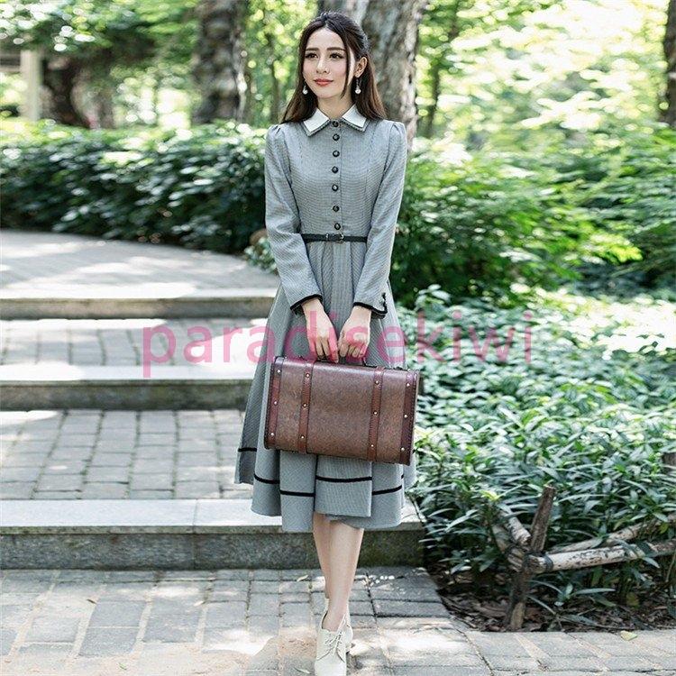 御殿場 アウトレット 英国のお嬢様のように着ているクラシック一品 ワンピース マキシワンピース ロングワンピース 購入純正品 Www Superavila Com