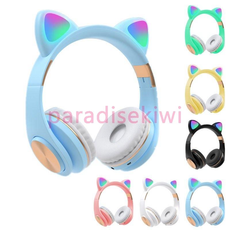 猫耳ヘッドホン 子供用 ヘッドホン Bluetooth5 0 Led付き ワイヤレス マイク内蔵 折り畳み式 音量制御聴力保護 コンパクト 柔軟 かわいい Para 2680vfubg パラダイスキウイ 通販 Yahoo ショッピング