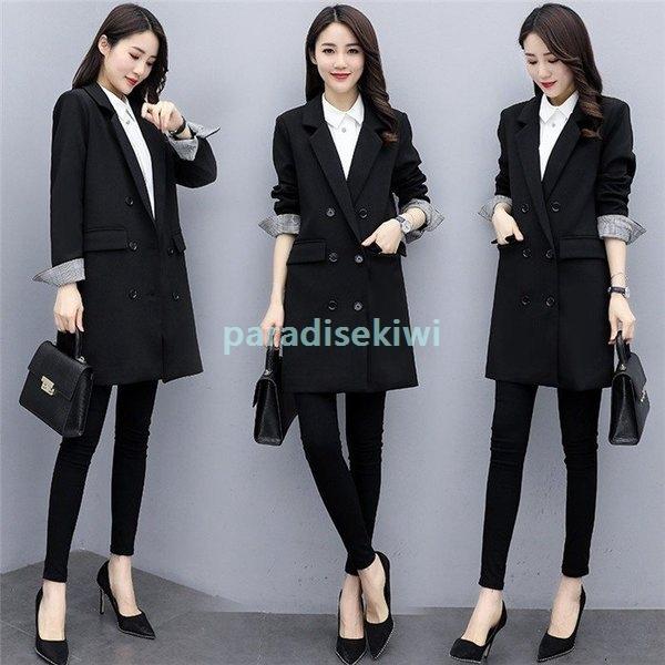 安い販促 スーツレディーススーツジャケットロングジャケット春テーラードジャケット30代40代フォーマルスーツビジネススーツ上着春通勤ol卒業式入学式 割引アイテム Www Superavila Com
