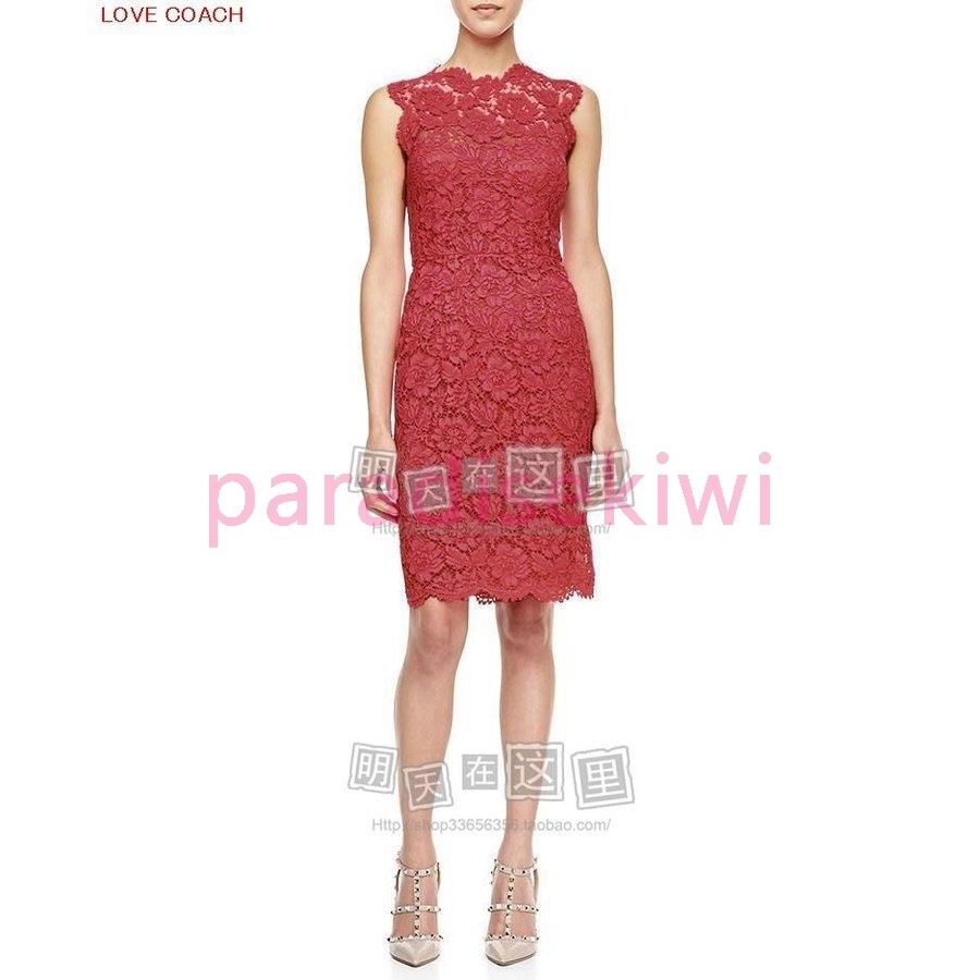 新品 当店売れ筋 ノースリーブ ラウンドネック フラワーの総レースタイトワンピース ネット店舗 Www Superavila Com